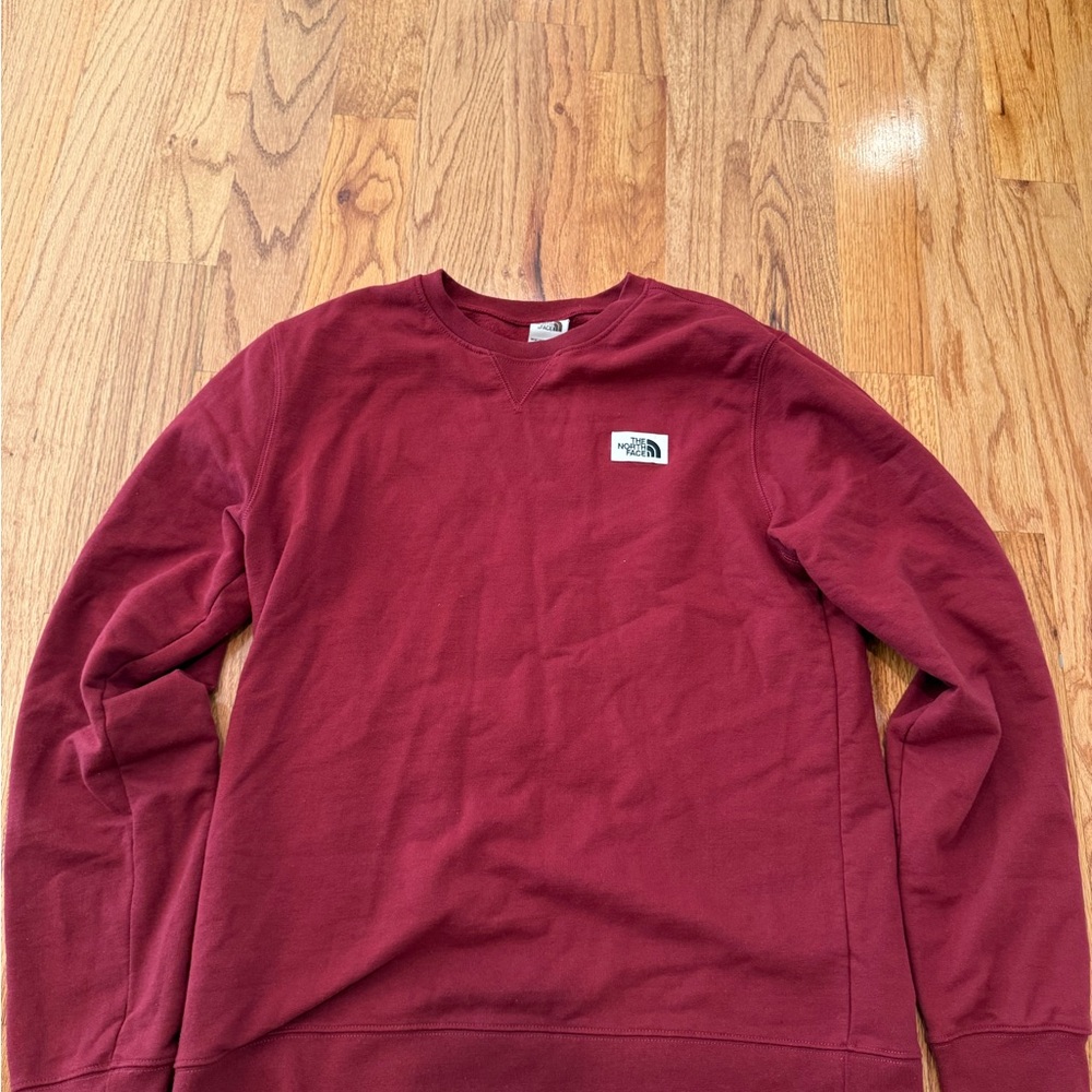 The North Face Red Crewneck Sweater Classic Style